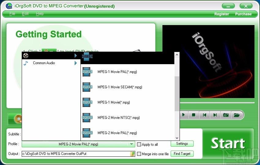 iOrgSoft DVD to MPEG Converter下载,DVD转MPEG转换器