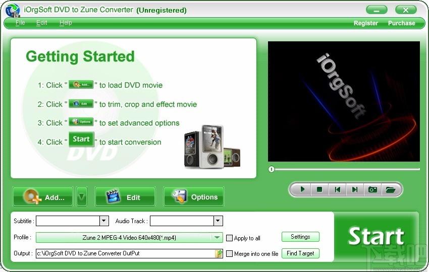 iOrgSoft DVD to Zune Converter,视频格式转换,转换器