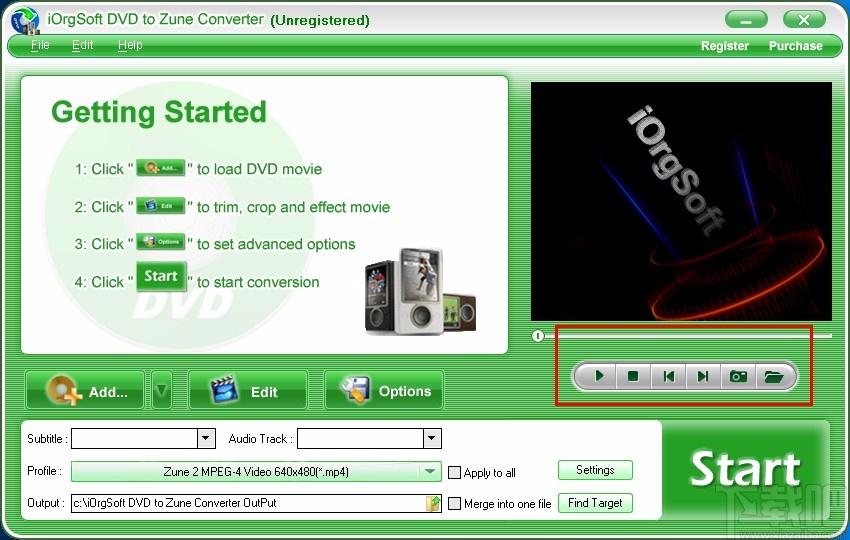 iOrgSoft DVD to Zune Converter,视频格式转换,转换器