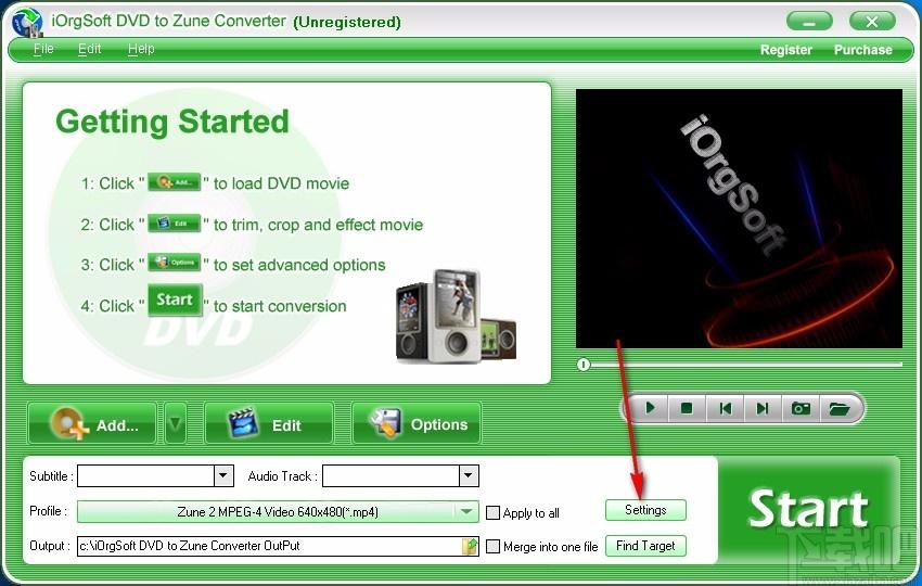 iOrgSoft DVD to Zune Converter,视频格式转换,转换器